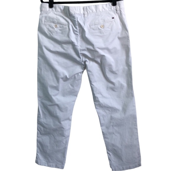 Tommy Hilfiger Custom Fit White Cotton Twill Pants Size 36 - Picture 3 of 12